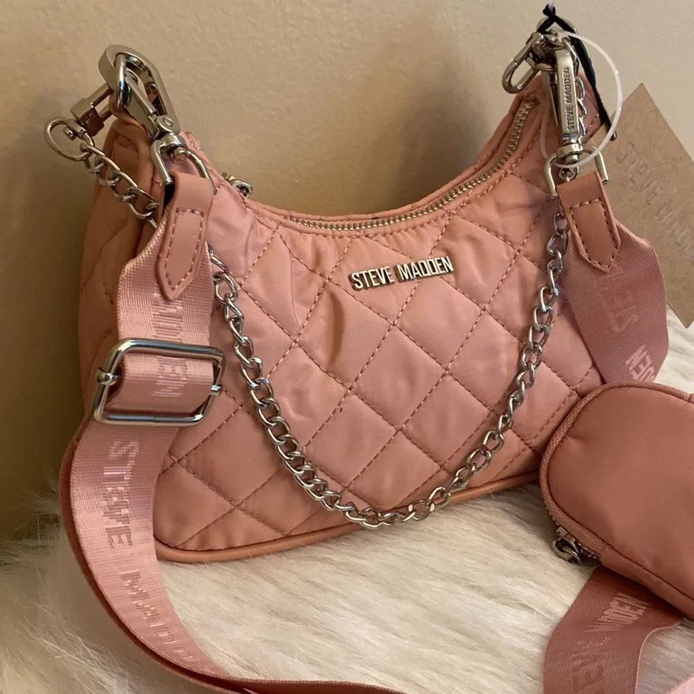 NWT Steve Madden (Btamela) Crossbody w/ AirPod Pouch- Peach - Picture 3 of 16